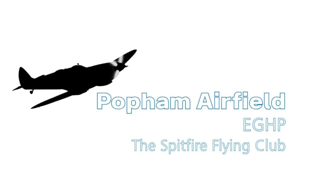 Popham Airfield Logo the Spitfire flying club